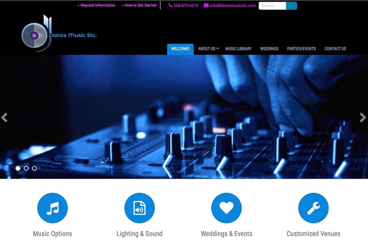 Dance Music Etc. Website